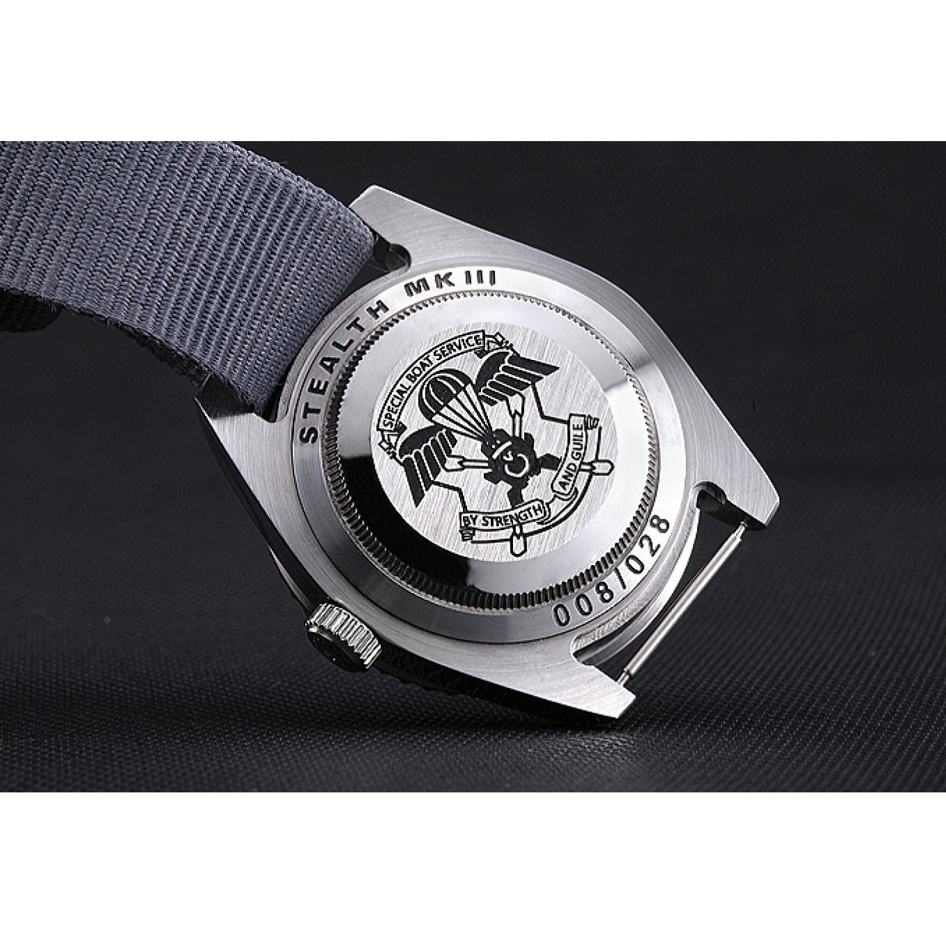 Aaa fake watches 621991 Rolex Grey Submariner Stealth 0619
